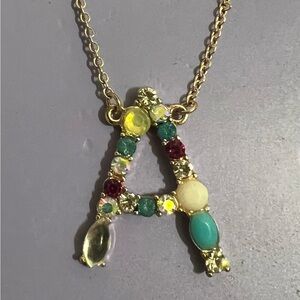 Claire’s Brand “A” Initial Pendant Necklace
